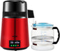 VEVOR Destilador de água 4 L filtro de destilação de água com recipiente de vidro 750 W 1 L/H