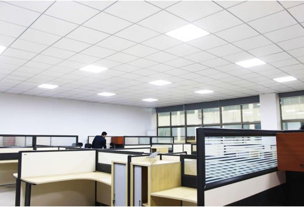 lâmpada de painel LED de 18 W, painel de iluminação embutida de LED quadrado com driver de LED, AC85-265V, tamanho do furo 200 mm (18W, branco frio)