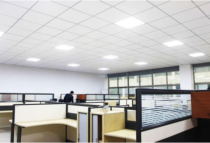lâmpada de painel LED de 18 W, painel de iluminação embutida de LED quadrado com driver de LED, AC85-265V, tamanho do furo 200 mm (18W, branco frio)