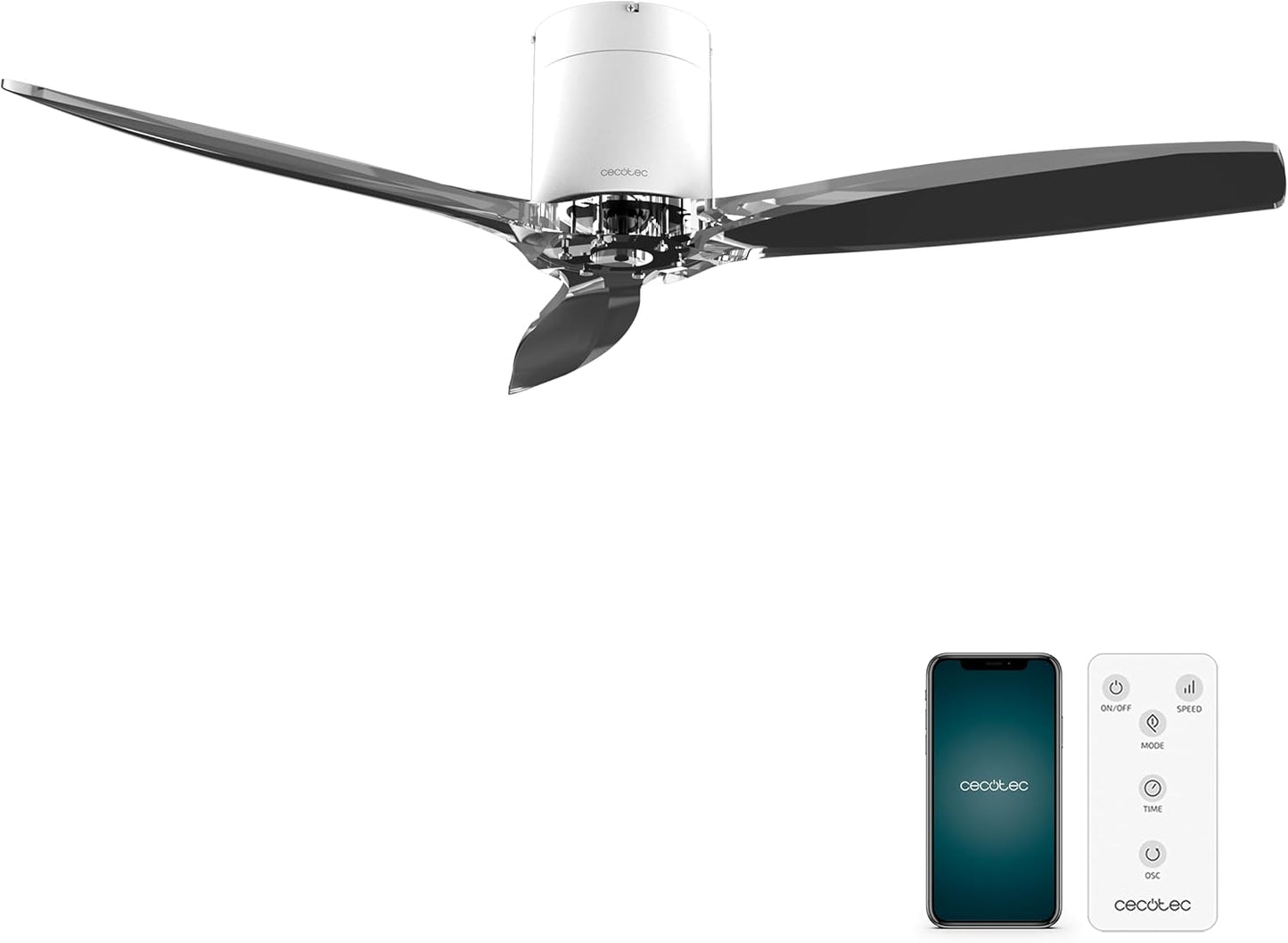Cecotec Ventoinha de teto EnergySilence Aero 5285 WhiteTransparen