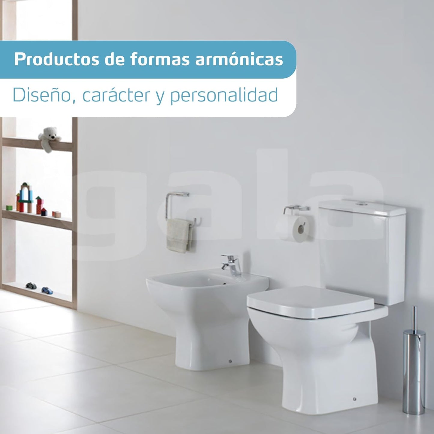 Gala Smart New – Tampa e Assento Fixo de Sanita - Forma Ovalada