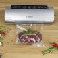 CASO VC 10 - Embaladora a vácuo doméstica compacta - máquina a vácuo de alimentos - costura de soldagem de 30 cm de comprimento e estável - Aplicação gratuita Food Manager - prateado
