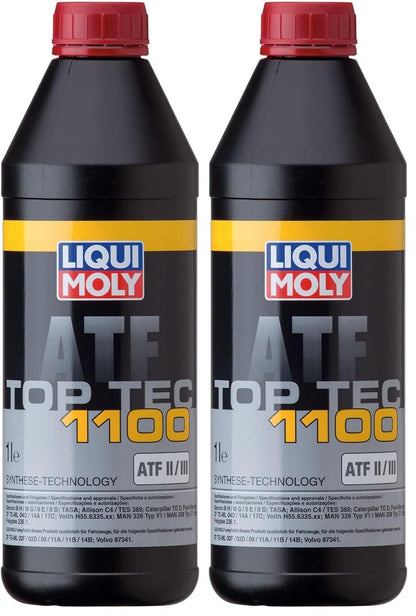 LIQUI MOLY Top Tec ATF 1100 | 1 L | óleo de engrenagem, óleo hidráulico, 3651 (embalagem de 2)