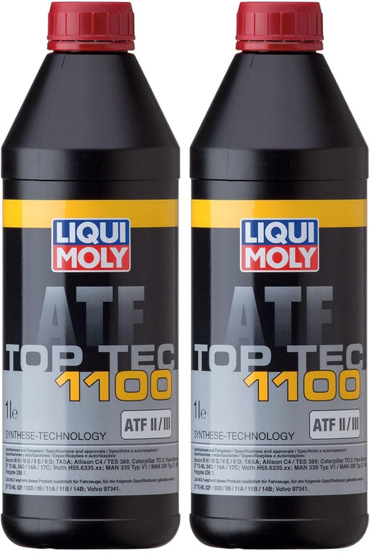 LIQUI MOLY Top Tec ATF 1100 | 1 L | óleo de engrenagem, óleo hidráulico, 3651 (embalagem de 2)