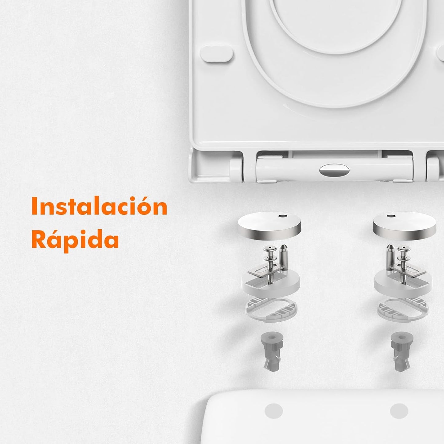 Ibergrif M41001-2 Tampa de WC Universal
