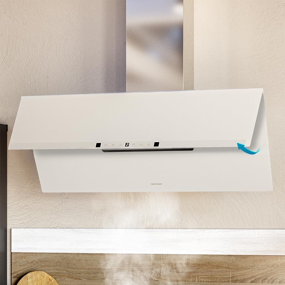Cecotec Exaustor Decorativo 90cm Bolero Flux Dt 908010 Glass White A++