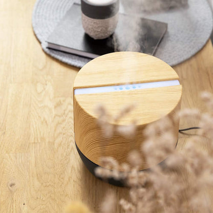 Cecotec Difusor de aromas PureAroma 550 Connected Grey Woody. Capacidade 500 ml, ecrã LED, alto-falante, controlo por bluetooth, aplicativo, temporizador 12h, 3 modos de funcionamento, cobertura 30 m2