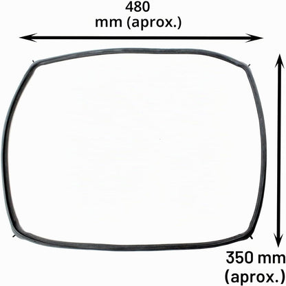 SPARES2GO Junta de vedação para Bosch porta de forno clipes de canto para forno (480 x 350 mm)