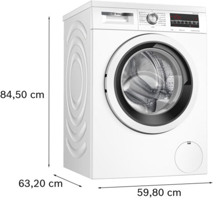 Bosch Máquina de lavar roupa, instalação livre, 8 kg, série 6, EcoSilence, branco, WUU28T63ES | Cuide das suas roupas e da sua casa com o motor EcoSilence para uma lavagem discreta e eficiente. [Classe energética A]