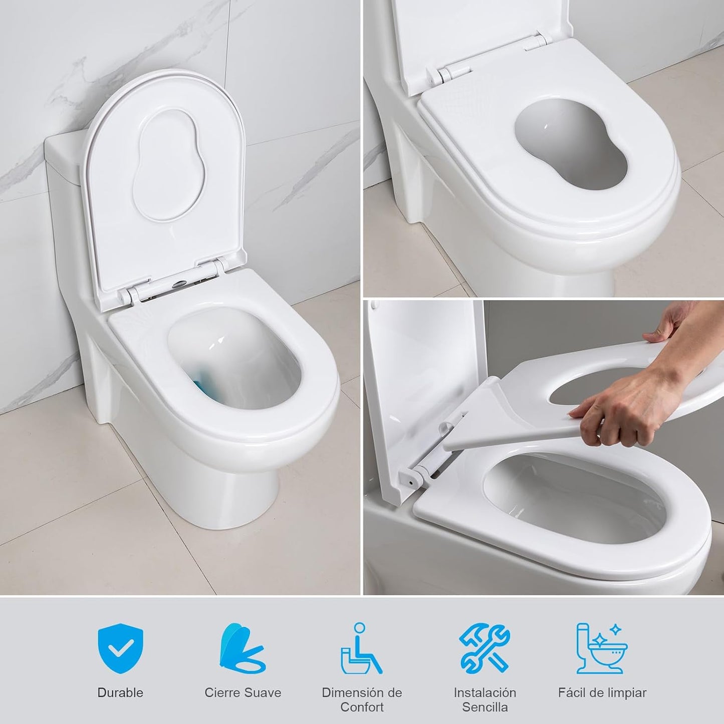 Ibergrif M41001-2 Tampa de WC Universal