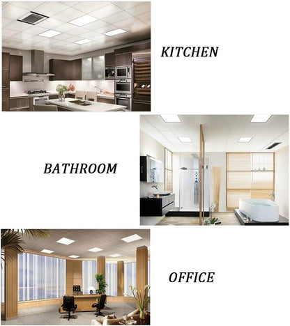 lâmpada de painel LED de 18 W, painel de iluminação embutida de LED quadrado com driver de LED, AC85-265V, tamanho do furo 200 mm (18W, branco frio)