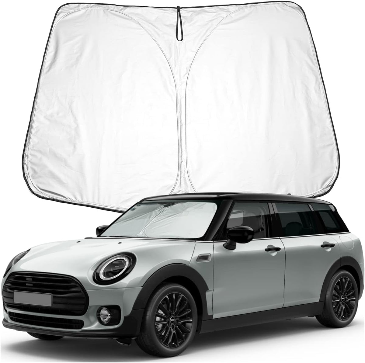 BIXUAN Mini Clubman F54 2024 para-sol compatível com BMW Mini Clubman F54 2015-2023 2024 para-brisas de carro cobertura de para-brisas para-brisas para-sol dianteiro bloqueado cobertura UV