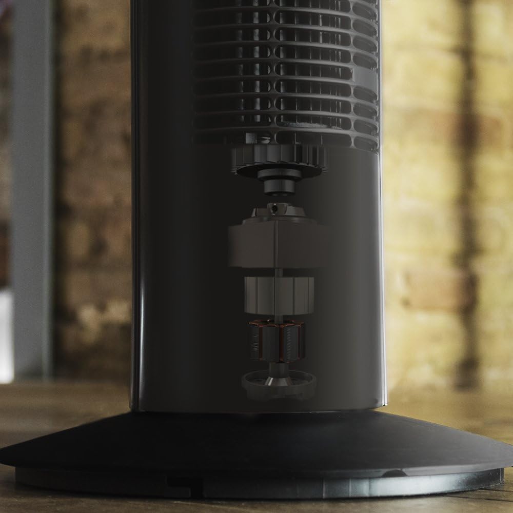 Cecotec Ventoinha de torre digital com temporizador e controlo remoto EnergySilence 890 Skyline. 50 W, 30'' (76 cm) de altura, oscilação, motor de cobre, 3 velocidades, 3 modos, preto