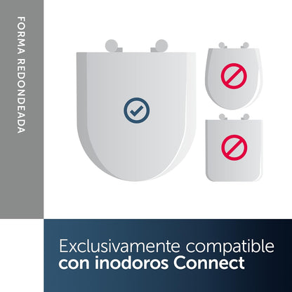 Ideal Standard Connect Tampa de WC, forma arredondada, Assento de sanita durável