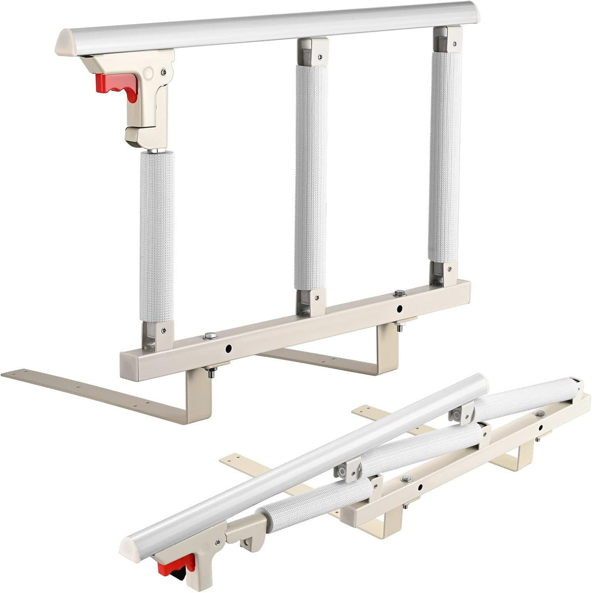 Grade de Segurança para Cama 70 × 41 cm – 3 Barras Anti-Queda para Idosos e Recuperação Pós-Cirúrgica