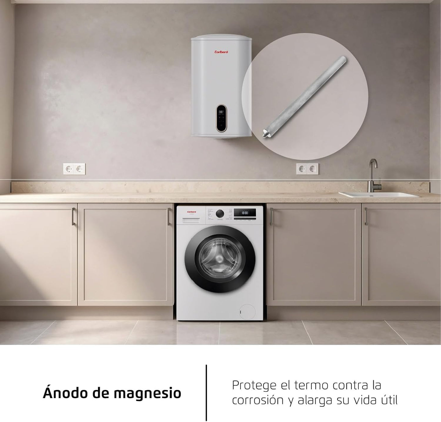 Corberó – Termo elétrico de tanque duplo | CTM505FL, 50 l,