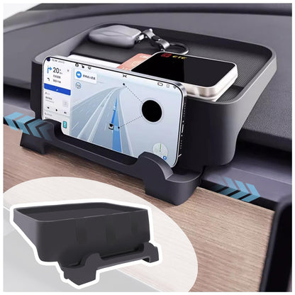 Organizador de Consola Central em Silicone para Tesla Model 3/Y – Suporte para Telemóvel e Arrumação