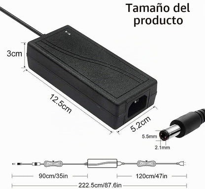 Fonte de alimentação 24 V 6A, fonte de alimentação LED 100-240 V AC/DC transformador de saída DC 5,5 mm x 2,1 mm fonte de alimentação universal 24 V para 5050 3528 LED Strip LED Driver