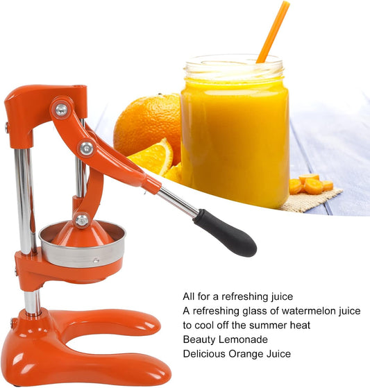 Espremedor manual de laranjas, espremedor de citrinos de aço inoxidável, espremedor de laranja de alta resistência, espremedor manual de laranja (laranja)