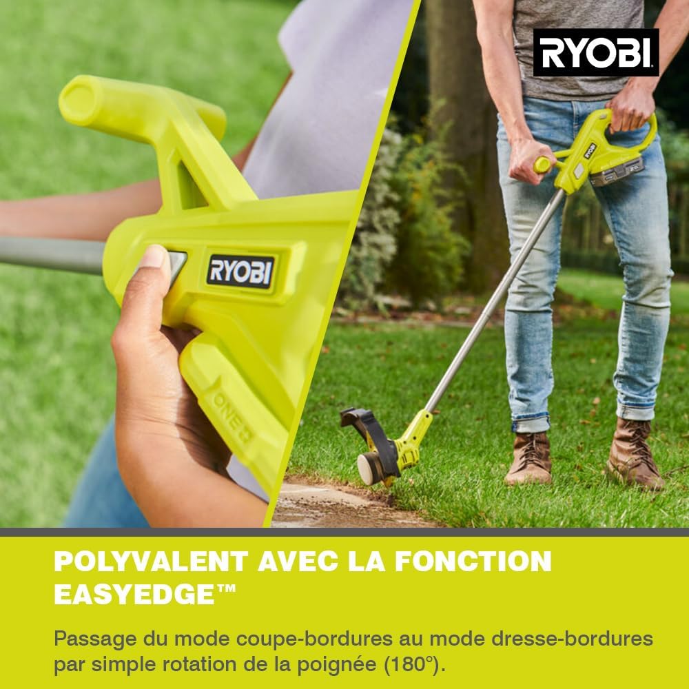 RYOBI - Corta-vidros 18 V One - Ø de corte 23 cm - Ø fio 1 x 1,6 mm