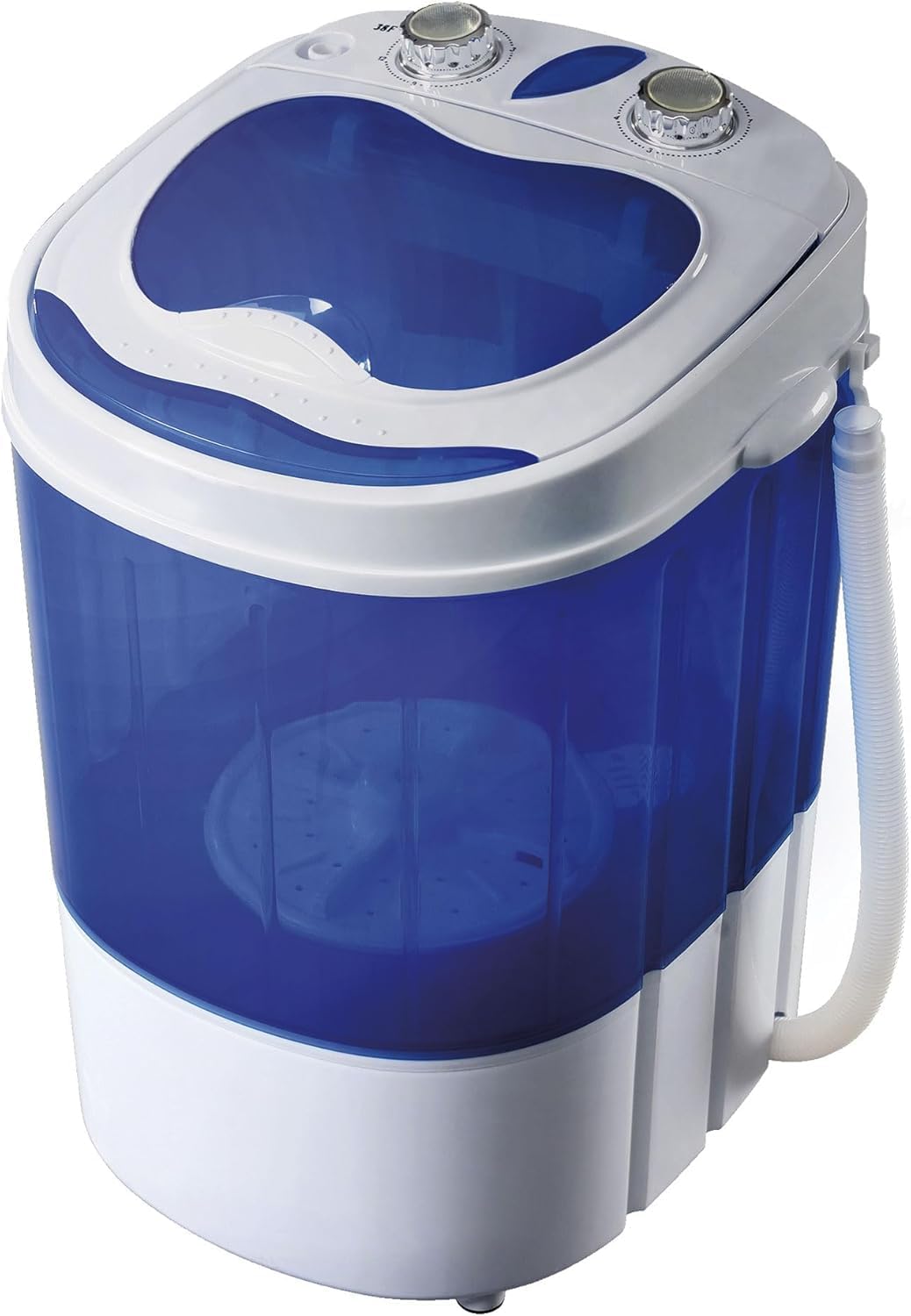 briebe Camp Mini Máquina de Lavar Portátil com Centrifugação, Camping, Capacidade de Roupa 3Kg, Ideal para Viagens, Caravanas Camper e Autocaravanas, Carga Superior, Baixo Consumo de Água e Energia [Classe energética A]