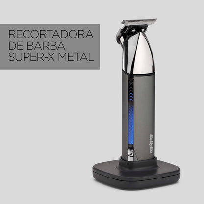 BaByliss Super-X - Aparador de barba metálico, Preto (T996E)