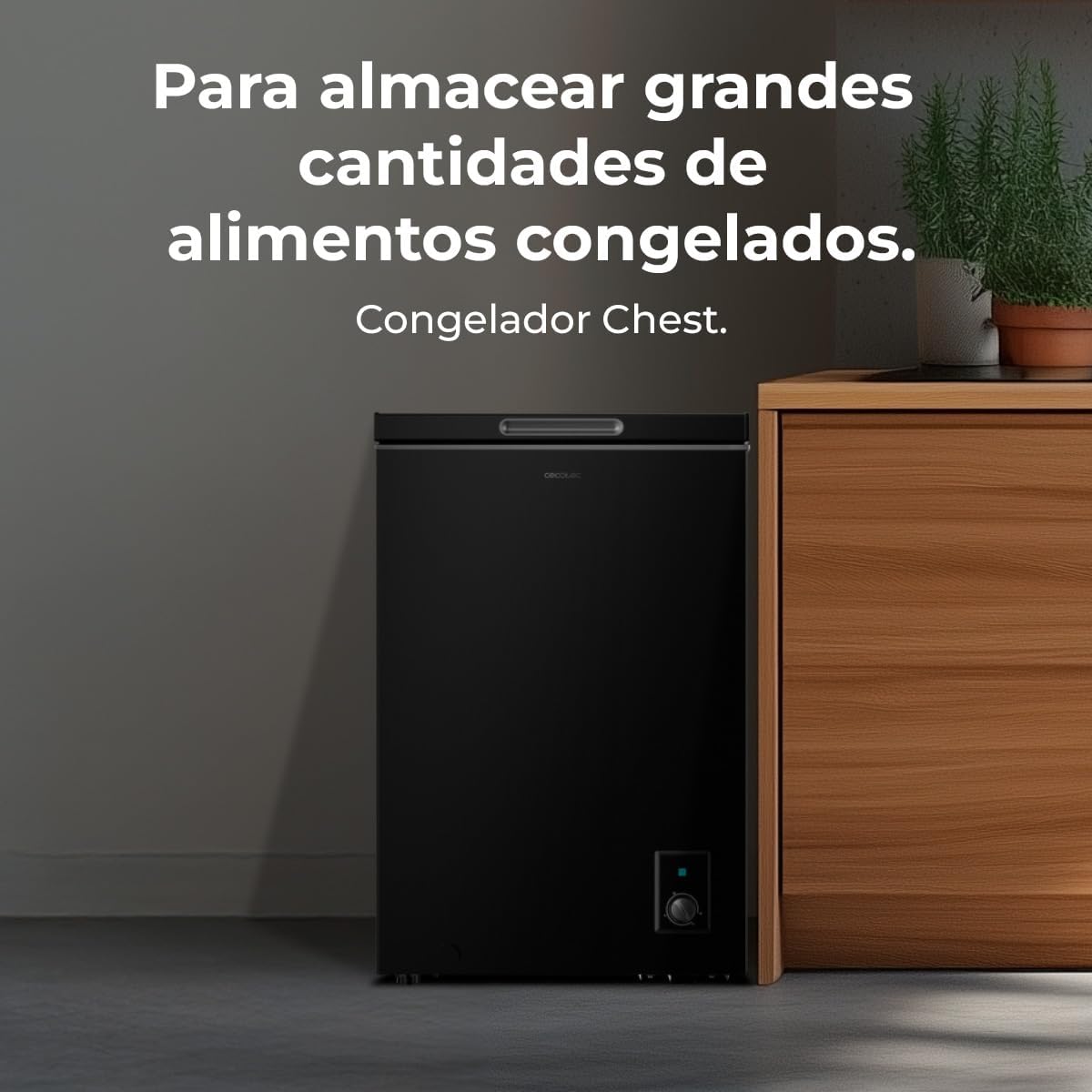 Cecotec Congelador horizontal de 99 L