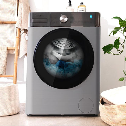 Cecotec Lavadora 8 kg de carga frontal Bolero DressCode 8800 Inverter Steel A