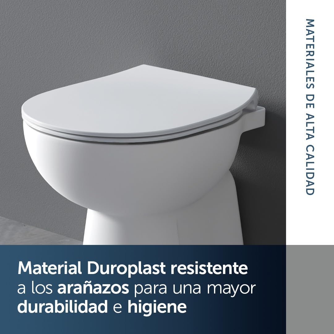 Ideal Standard Connect Tampa de WC, forma arredondada, Assento de sanita durável