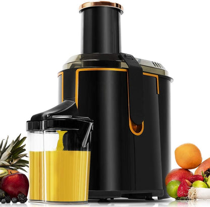 Cecotec Liquidificadora orbital Extreme Titanium 19000 XXL para frutas e legumes. 19000 RPM, 1300 W, canal de entrada XXL (75 mm), disco de revestimento de titânio, 2 velocidades e livre de BPA