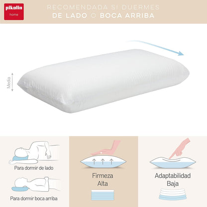 Pikolin Home Almofada de viscoelástica, com capa dupla, firmeza média