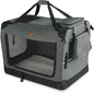VOUNOT® Transportadora para Cães e Gatos M 60x44x44cm, Bolsa de Transporte Respirável para Animais de Estimação com Bolsos, Alfombrilla Removível, Tira Refletiva, Caixa Dobrável, Portador de Viagem