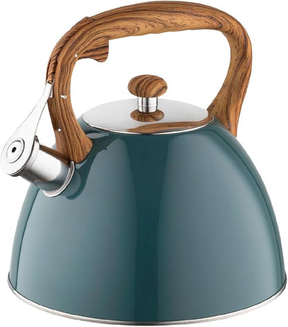 FLORINA 5C1092 Chaleira de água, aço inoxidável, verde escuro mate