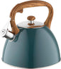 FLORINA 5C1092 Chaleira de água, aço inoxidável, verde escuro mate