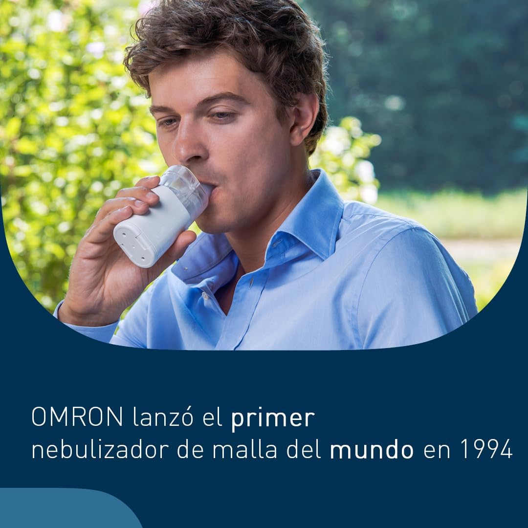 OMRON MircoAIR U100 Nebulizador portátil para crianças e adultos, nebulizador de mão elétrico e silencioso, para a tosse, a asma e doenças pulmonares obstrutivas crônicas