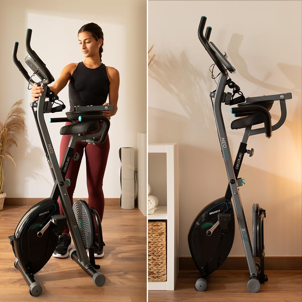 Cecotec Bicicletas Estáticas Plegables con Volante de Inercia de 1,5-2,5-3Kg.