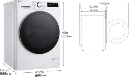 LG F4WR6010A1W - Máquina de lavar Inteligente, 10kg,