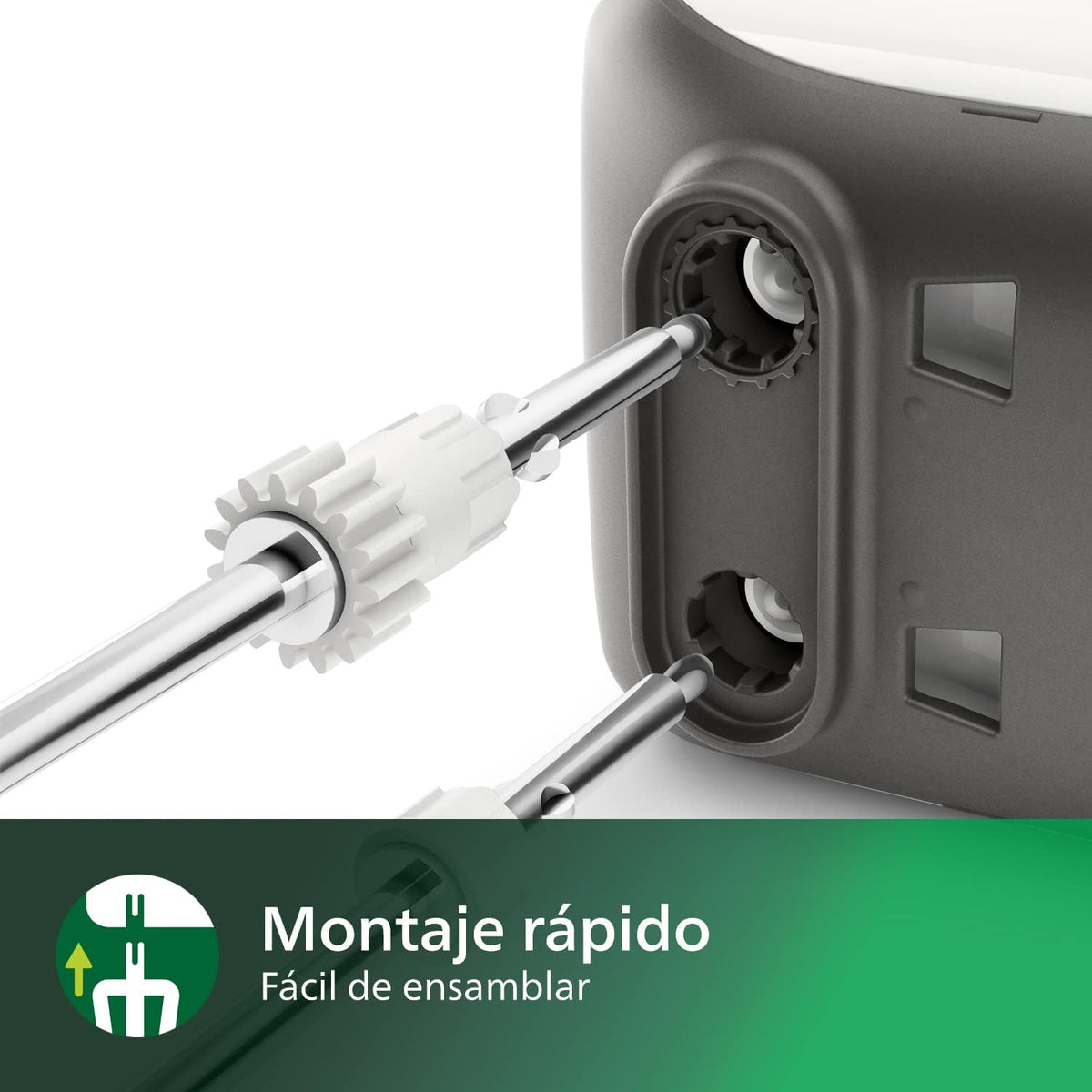 Philips Série 5000 Liquidificadora - Motor de 450 W, 5 Velocidades e Turbo, Mistura Forte e Eficaz, Copo de Forma Cónica, Fácil Expulsão, Cinzento Caxemira (HR3741/00)