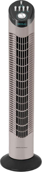 Cecotec Ventoinha de torre com temporizador EnergySilence 790 Skyline. 50 W, 30 '' (76 cm) de altura, controlo mecânico, oscilante, motor de cobre, 3 velocidades