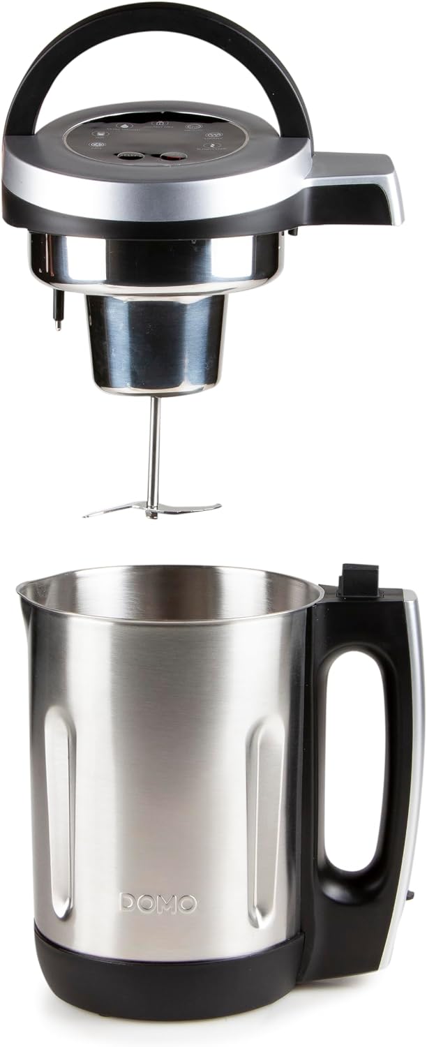 DOMO DO716BL preparador de sopa Aço inoxidável, preto