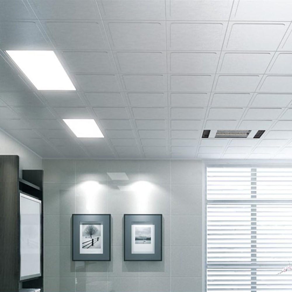 lâmpada de painel LED de 18 W, painel de iluminação embutida de LED quadrado com driver de LED, AC85-265V, tamanho do furo 200 mm (18W, branco frio)