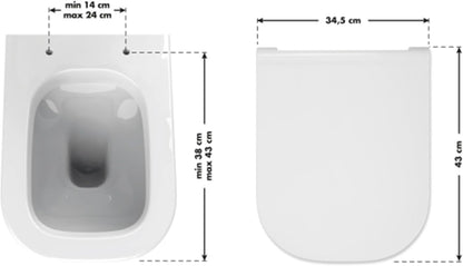 TATAY Tampa de Sanita Universal Compatível com Gap Square Compact