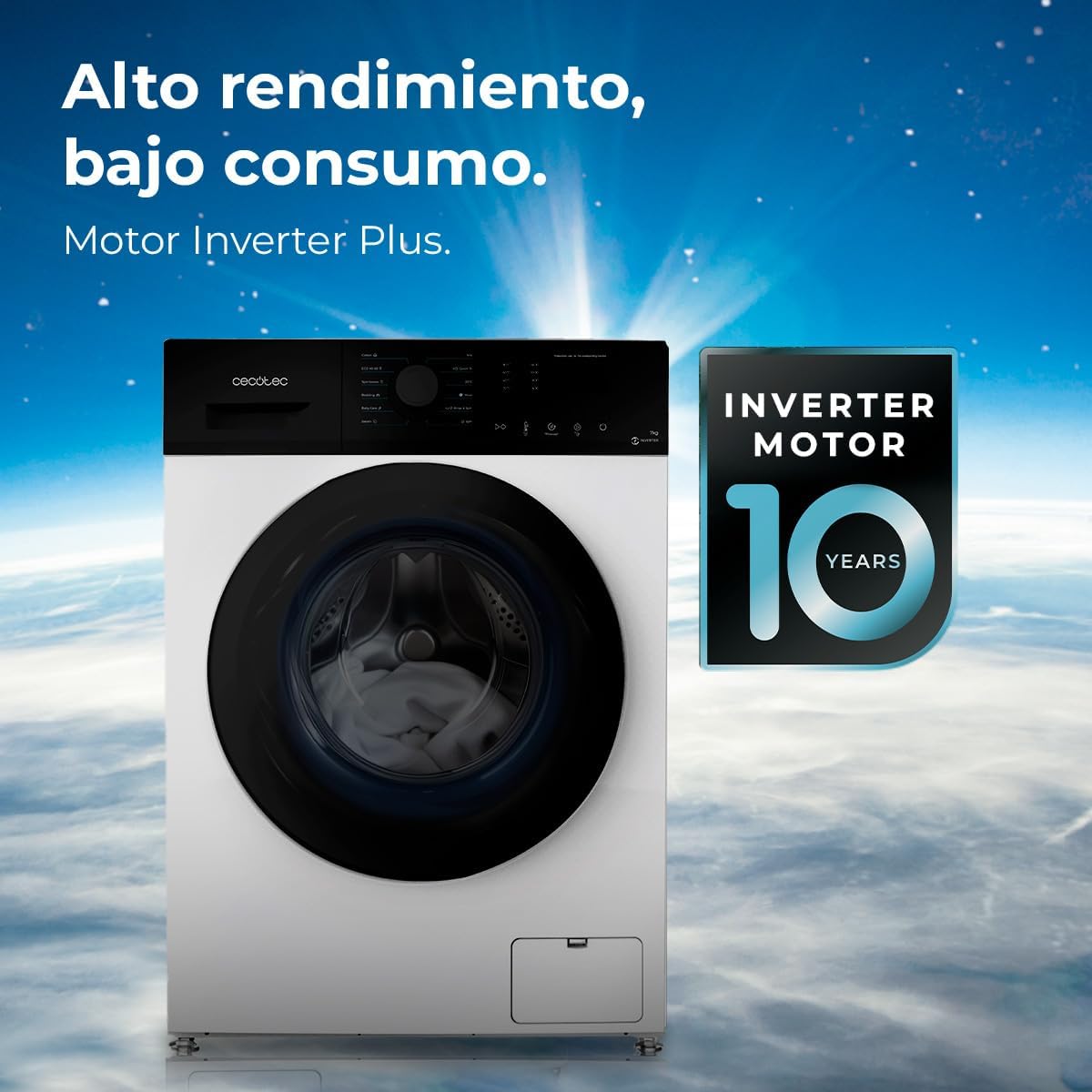 Cecotec Máquina de Lavar e Secar Combinada de 7 Kg