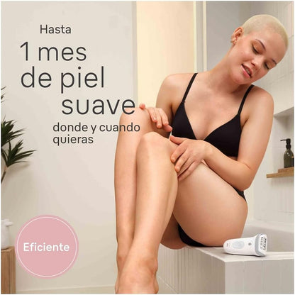 Braun Silk-épil 7, Depiladora elétrica para uma eliminação fácil do pelo, pele macia duradoura, 7-011, branca/prateada | Depiladora corporal resistente à água