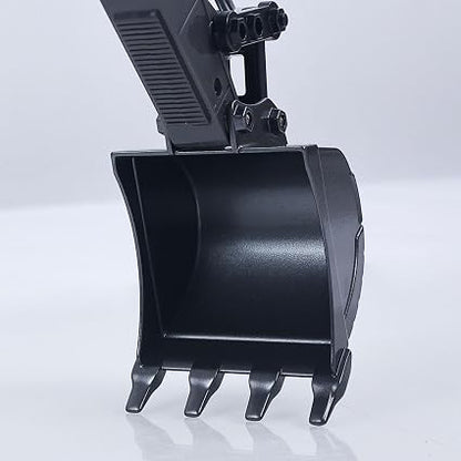 Retroescavadora de controlo remoto Huina 1661 Escavadeira RC Escala 1:18 2.4G 13CH com Caçamba de Liga Metálica, Luz LED, Spray, Rotação de 380° - Veículo de Controle Remoto Verde