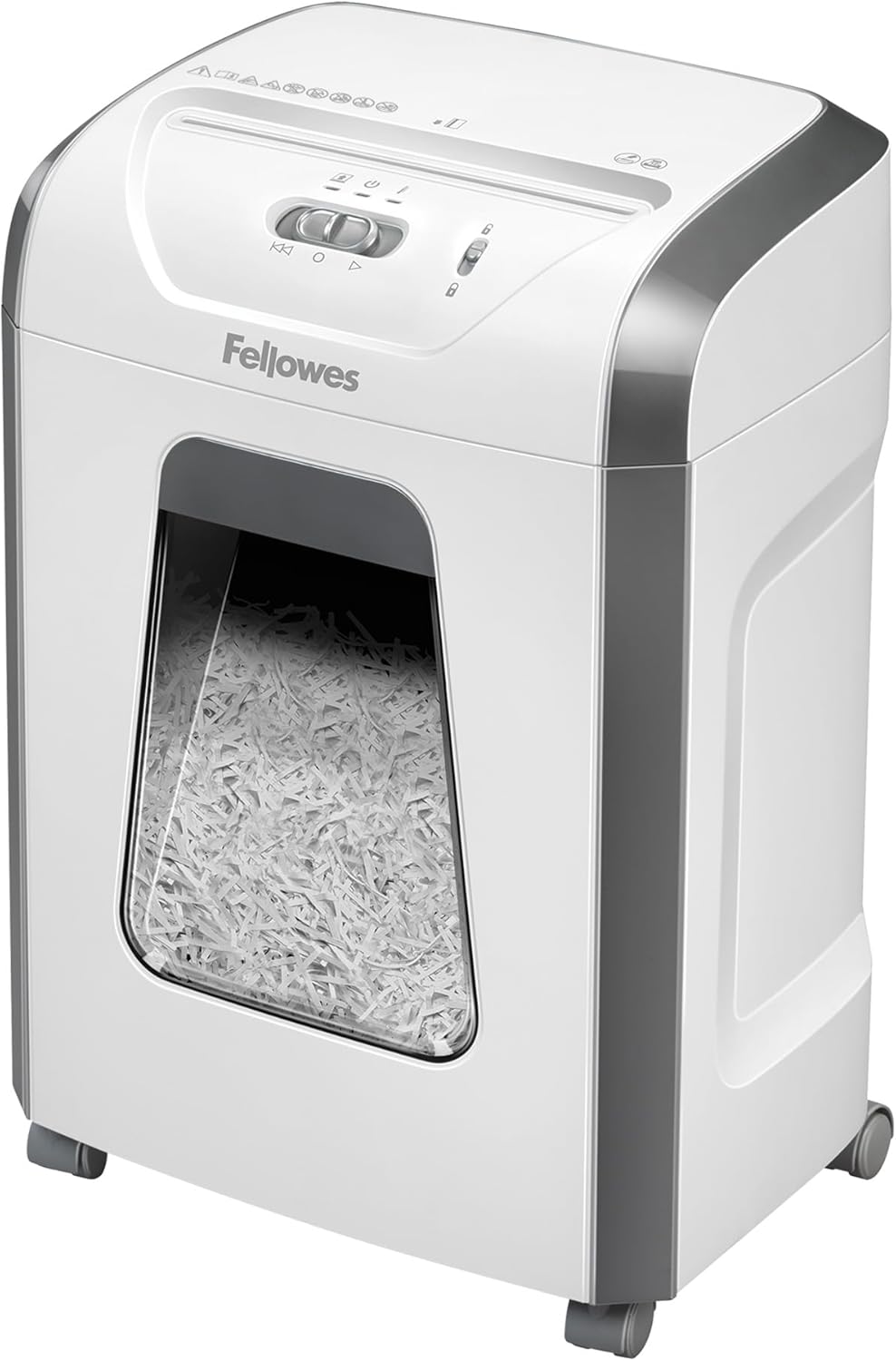 Fellowes FS-12C - Destruidora de Papel, Corte em partículas, destrói até 12 Folhas, destruidora de Papel de Uso Pessoal, Cesto 19L, Nível de Segurança DIN-P4, Exclusivo da Amazon