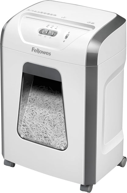 Fellowes FS-12C - Destruidora de Papel, Corte em partículas, destrói até 12 Folhas, destruidora de Papel de Uso Pessoal, Cesto 19L, Nível de Segurança DIN-P4, Exclusivo da Amazon