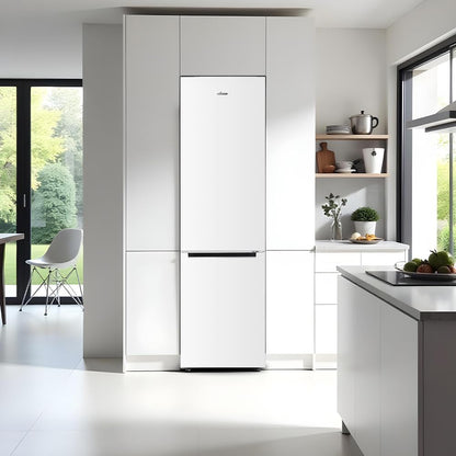 NILSON Frigorífico combinado branco, 2 portas. NC185500ENF, capacidade 253 litros,