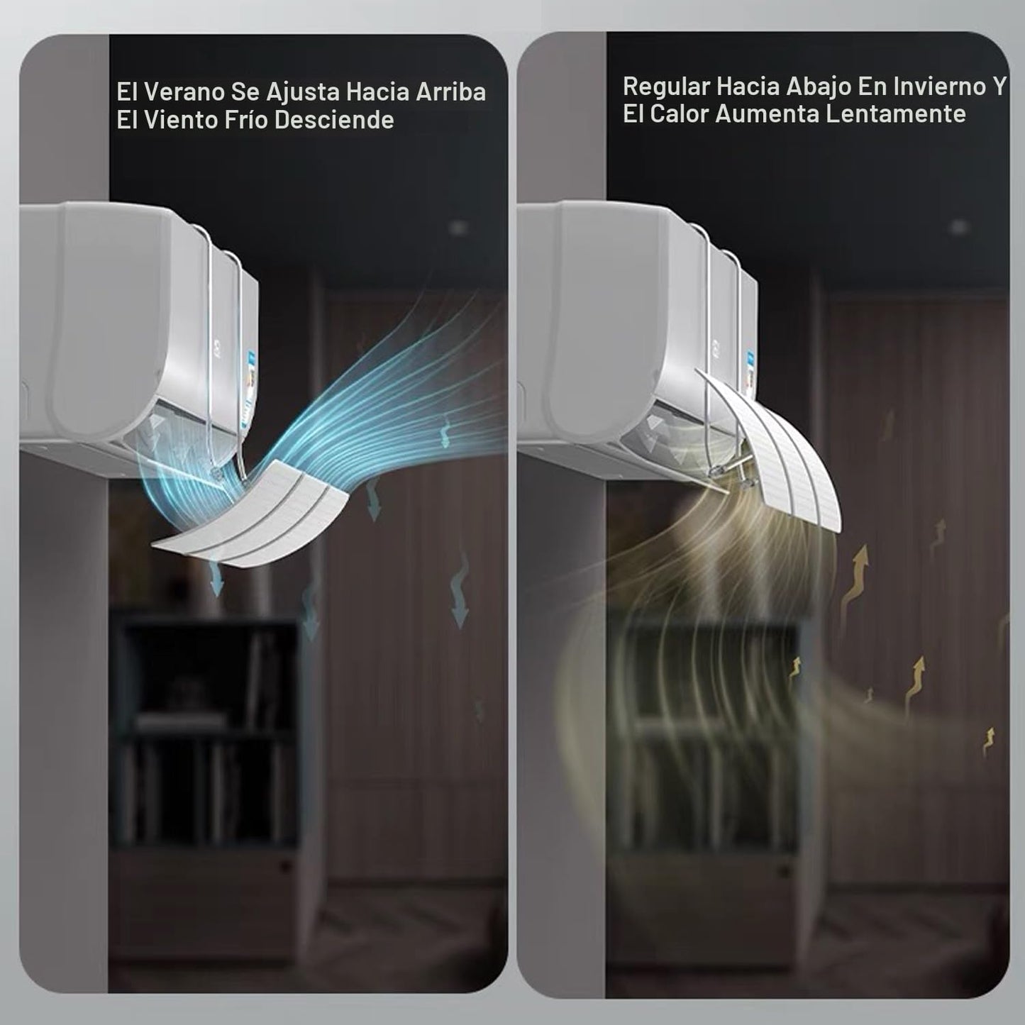 Defletor Universal de Ar Condicionado, Defletor de Vento de Ar Condicionado