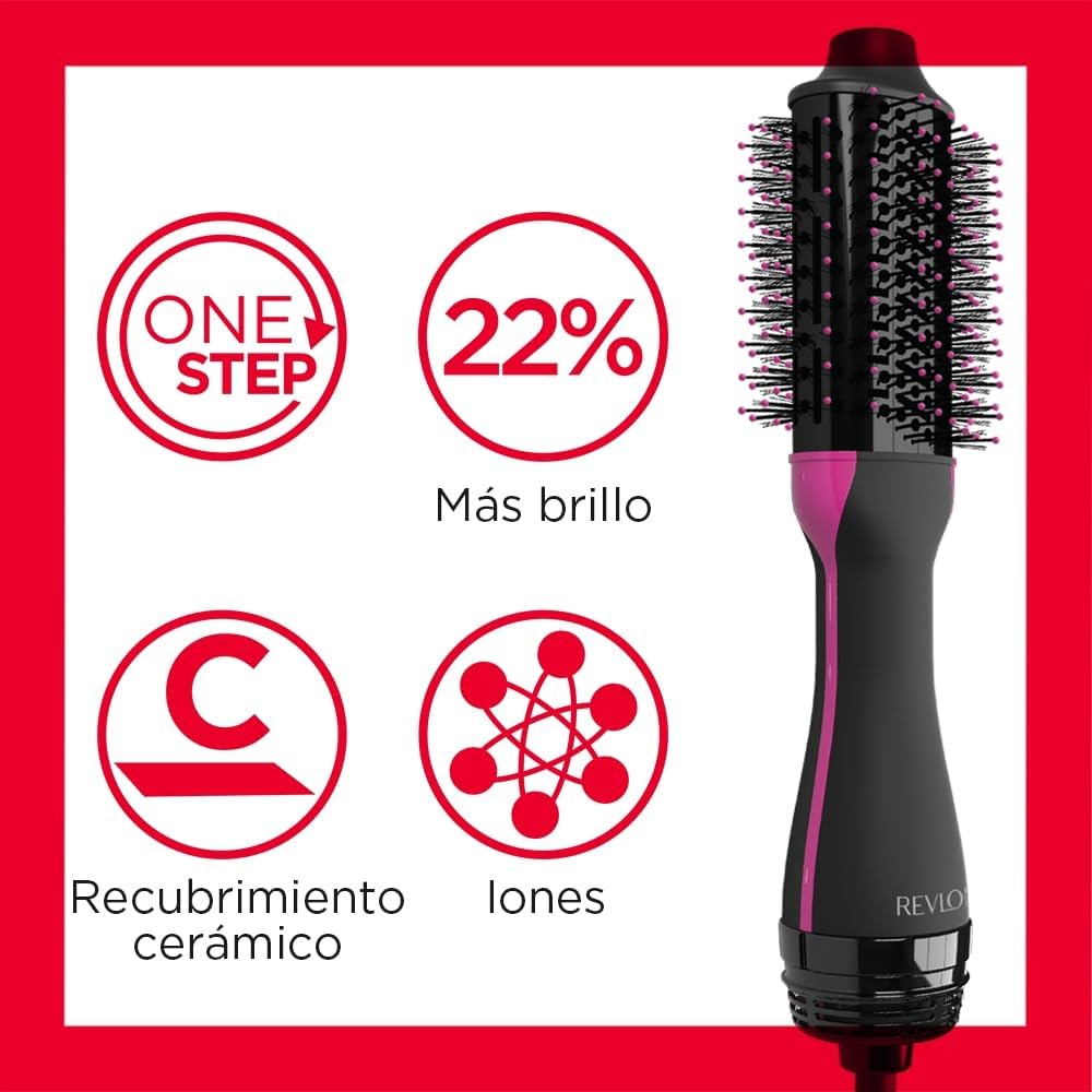 REVLON Salon One-Step Volumizer 5282 Pelo curto, Cabelo curto | One-Step, tecnologia Iónica e cerâmica, RVDR5282UKE
